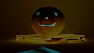 3D halloween pumpkin