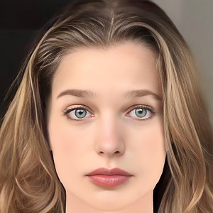 Teagan Croft Head - No Hair - Low poly head for game