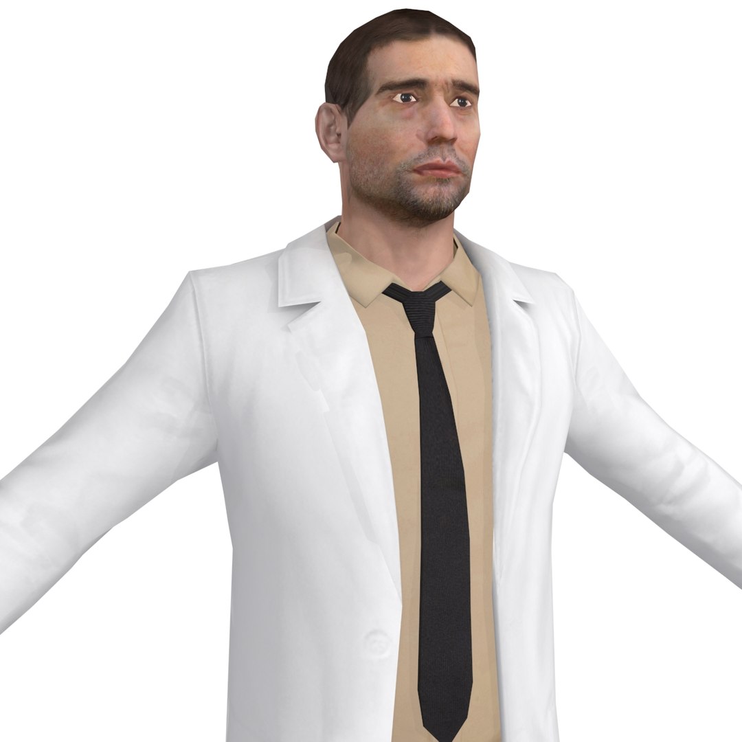 3d Rigged Doctor Model