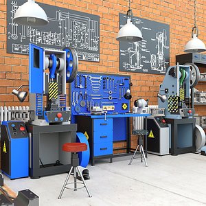 Mechanical press - Collection for industrial interior two