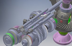 Car manual transmission 3d model