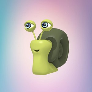 Cartoon snail model