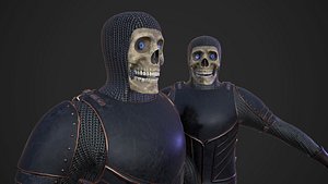 skeleton knight fantasy 3D model