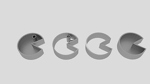 3D pacman cookie mold cutter