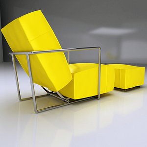 FLEXFORM ABC ARMCHAIR AND POUF CONTEMPORARY