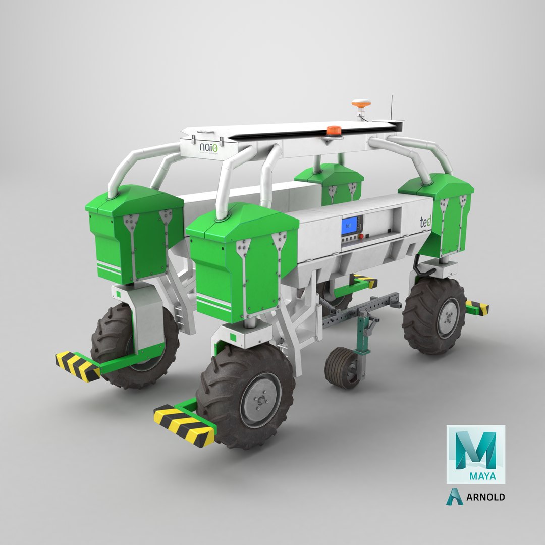 Farming Robot Assistant Oz Naio Ted PBR 3D https://p.turbosquid.com/ts-thumb/6A/uqr7hT/Jw/stemcell_maya_arnold_render/png/1725311237/1920x1080/fit_q87/e3bf0c218e4e4a4a5c68307734ccb0ec56157681/stemcell_maya_arnold_render.jpg