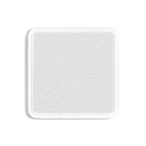 White Square Embroidered Patch - lying embroidery quadratic badge model