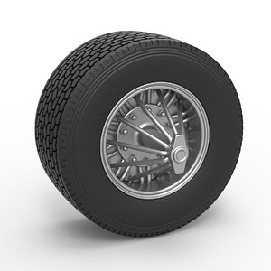 3D Diecast Super single custom Slab wheel of semi truck Scale 1 to 25