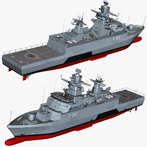 k130 corvette ships 3D