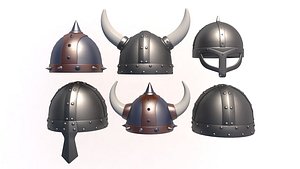 Helmets Collection 3D model