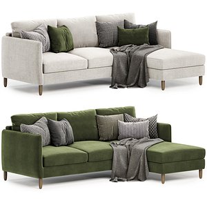 3D Lomeo Fixed corner sofa