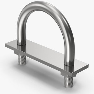 3D Stainless Steel Clamp model