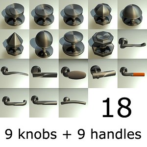 3d model handles knobs