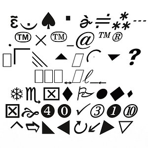 Symbols Pack 01 3D model