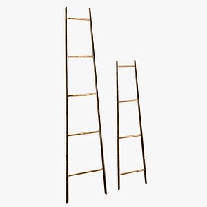 realistic laurel ladder 3D model