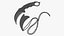 Combat Karambit Knife with Sheath Black
