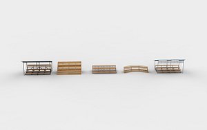 3D model grrandstand set 01 3D model