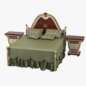 bisini bedroom set 3d model