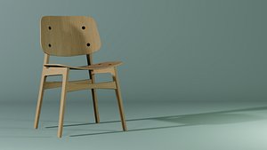 3D Wood Chair