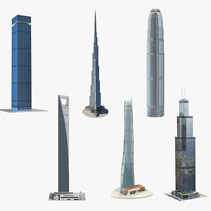 3D model skyscrapers 4