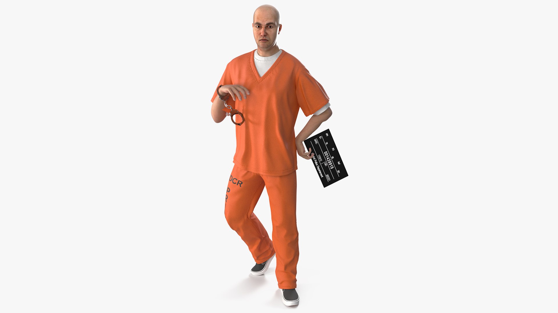 Male Prisoner Rigged 3D model preview