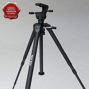 3d model of tripod slik professional