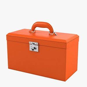 3d model leather box jewelry