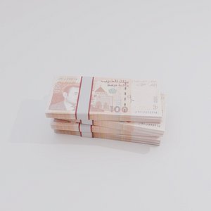 100 Moroccan Dirham Currency model