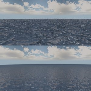 3D sea ocean scene