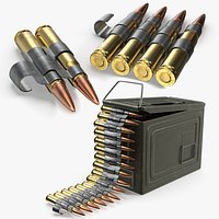 50 Cal Ammo Can with Linked Belt