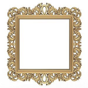 Classic Frame and Mirror 082 3D model