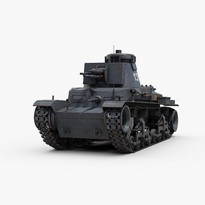 3D model ww2 german panzer 35
