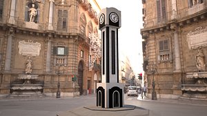 3D new homs clock tower