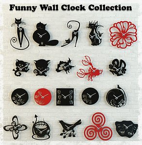 obj wall clocks funny