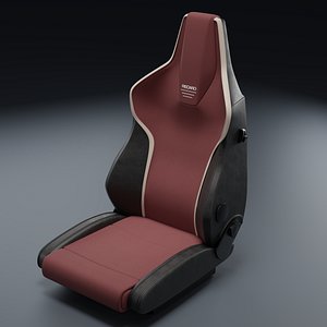 3D model Recaro LX SF Camfort seat Brilliant Mesh Brown Suede 3D Model 2026