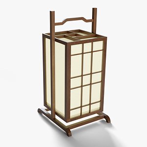3D model Japanese Lamp