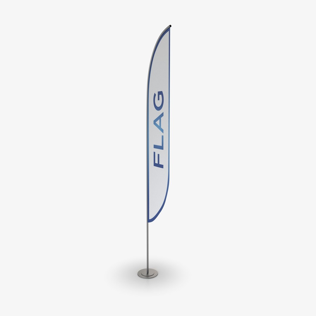 Swooper flag 3D model - TurboSquid 1329041