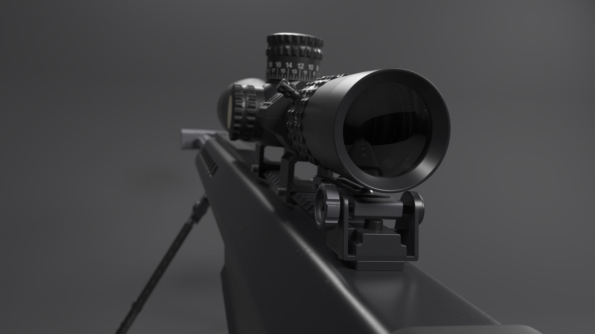 Sniper Rifle With Scope Model - TurboSquid 2226979