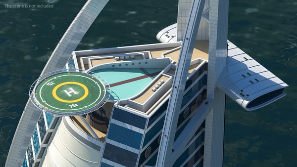 3D Burj Al Arab Tower - TurboSquid 1511824