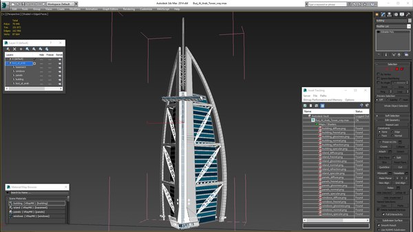 3D Burj Al Arab Tower - TurboSquid 1511824