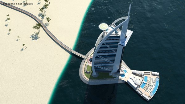 3D Burj Al Arab Tower - TurboSquid 1511824