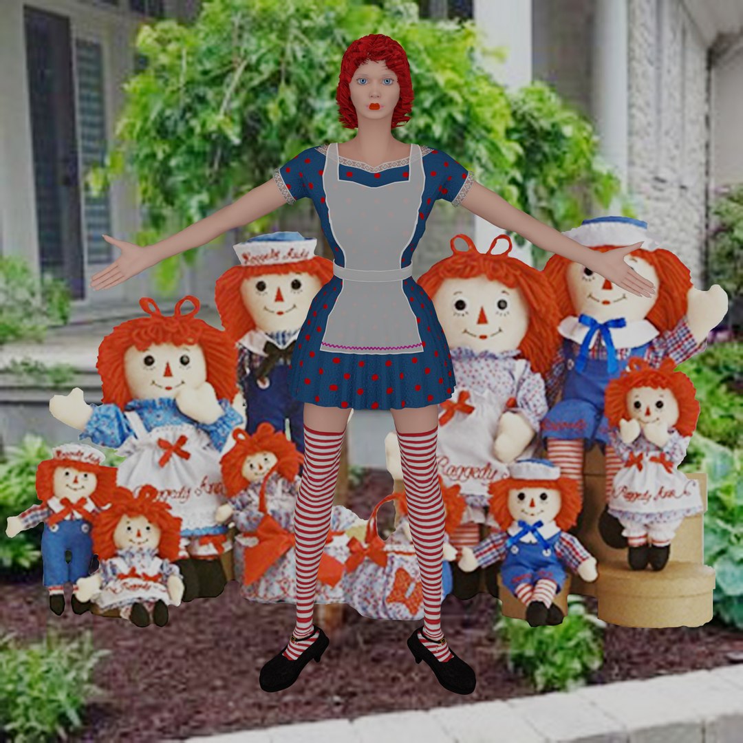 3D Raggedy Ann Girl Model - TurboSquid 1674530