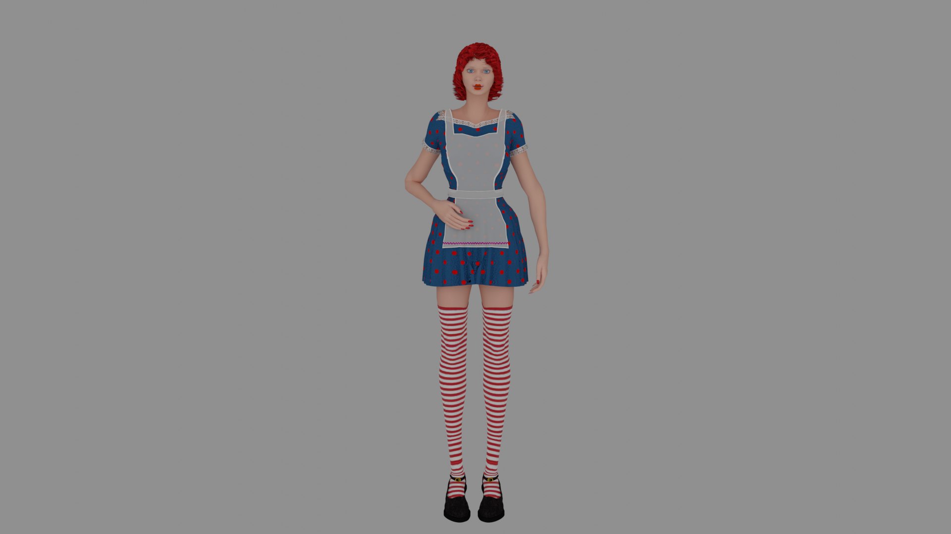 3D Raggedy Ann Girl Model - TurboSquid 1674530