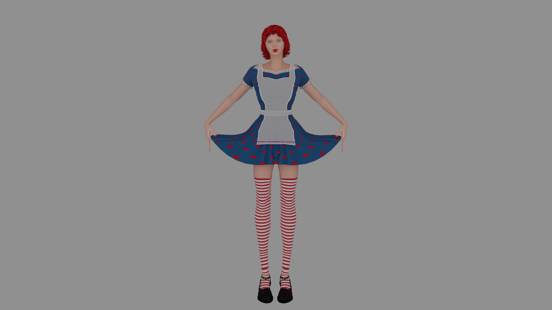 3D Raggedy Ann Girl Model - TurboSquid 1674530