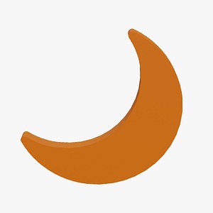3D Crescent Moon model