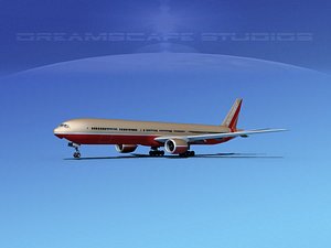 3d boeing 777-300 model