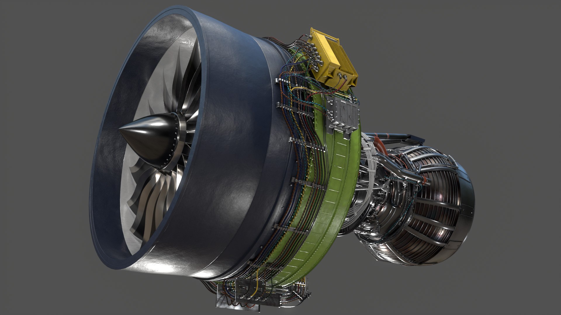 Jet Engine Model - TurboSquid 2157220