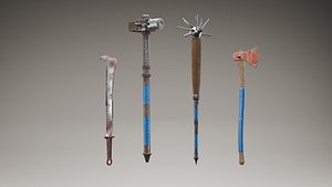 Post apocalypse style edged weapons collection