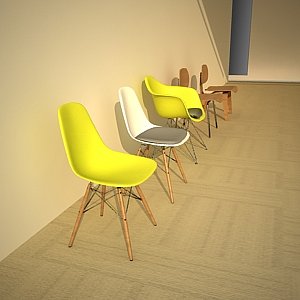 3ds max eames chair 1