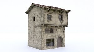 Realistic Old Village House